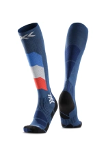 Skarpety termoaktywne X-Socks Ski Perform Patriot France OTC niebiesko-białe