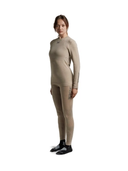 Koszulka termoaktywna damska X-Bionic Mightywool z długim rękawem beżowa