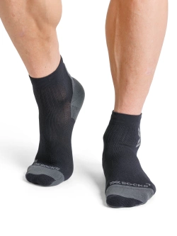 Skarpety termoakywne X-Socks Run Discover Ankle czarno-szare