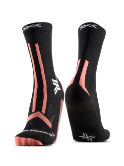 Skarpety termoaktywne damskie X-Socks TrailRun Discover Crew niebiesko-czarne
