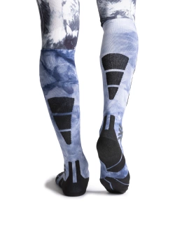 Skarpety termoaktywne X-Socks Ski Expert Wild niebiesko-czarne