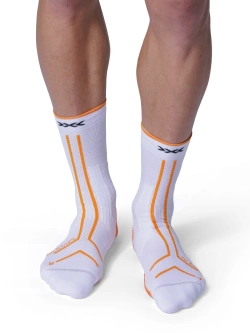 Skarpety termoaktywne X-Socks Trailrun Terraskin Expert biało-pomarańczowe