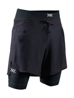 Spodenki termoaktywne X-Bionic Effector 2in1 do biegania czarne
