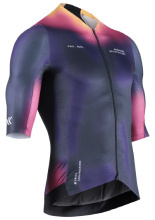 Koszulka termoaktywna z krótkim rękawem X-Bionic Corefusion Aero Jersey czarno-fioletowo-różowa