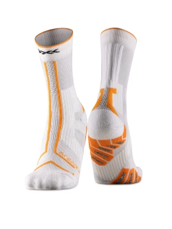Skarpety termoaktywne X-Socks Trailrun Terraskin Expert biało-pomarańczowe