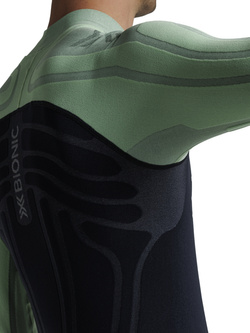 Koszulka termoaktywna X-Bionic Heatloop z długim rękawem czarno-zielona