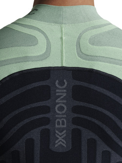 Koszulka termoaktywna X-Bionic Heatloop z długim rękawem czarno-zielona