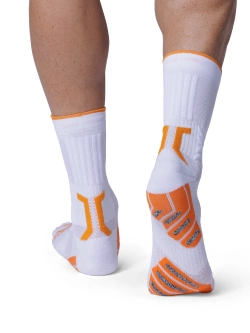 Skarpety termoaktywne X-Socks Trailrun Terraskin Expert biało-pomarańczowe