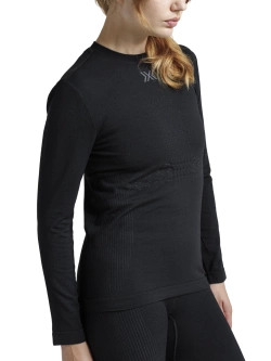 Koszulka termoaktywna damska X-Bionic Mightywool z długim rękawem czarna