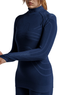 Koszulka termoaktywna damska X-Bionic Heatloop z długim rękawem granatowa