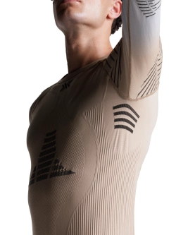 Koszulka termoaktywna z długim rękawem X-Bionic Invent FX beżowo-szara