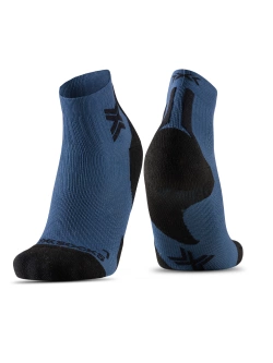 Skarpety termoakywne X-Socks Run Discover Ankle niebiesko-czarna