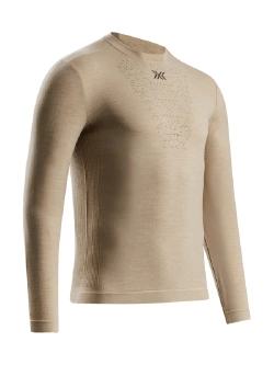 Koszulka termoaktywna X-Bionic Mightywool długim rękawem beżowa
