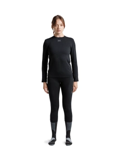 Koszulka termoaktywna damska X-Bionic Mightywool z długim rękawem czarna