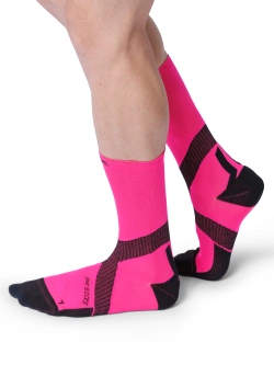 Skarpety termoaktywne X-Socks Bike Expert Crew różowo-czarne