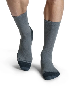 Skarpety termoakywne X-Socks Run Discover Crew szaro-czarne