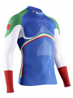 Koszulka termoaktywna z półgolfem X-Bionic Energy Accumulator 4.0 Patriot Italy