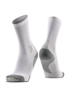 Skarpety termoakywne X-Socks Run Discover Crew biało-szare