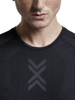 Koszulka termoaktywna z krótkim rękawem X-Bionic Xceed Run czarna