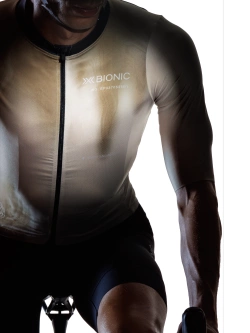 Koszulka termoaktywna z krótkim rękawem X-Bionic Corefusion Ride beżowo-brązowa
