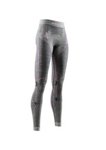 Legginsy termoaktywne damskie X-Bionic Merino 4.0 szaro-czarno-fioletowe