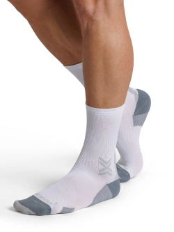 Skarpety termoakywne X-Socks Run Discover Crew biało-szare