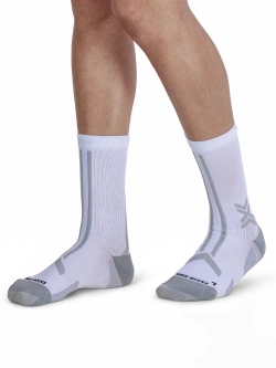 Skarpety termoaktywne X-Socks TrailRun Discover Crew biało-szare