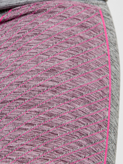 Legginsy termoaktywne 3/4 damskie X-Bionic Energy Accumulator 4.0 Melange fioletowo-szare