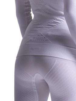 Koszulka termoaktywna z długim rękawem damska X-Bionic Energy Accumulator 4.0 biało-czarna