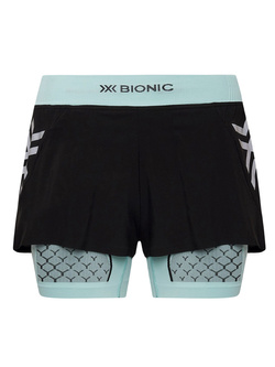 Spodenki termoaktywne damskie X-Bionic Twyce Race 2in1 czarno-niebieskie