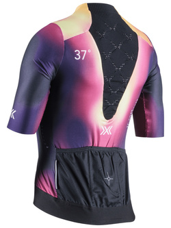 Koszulka termoaktywna z krótkim rękawem X-Bionic Corefusion Aero Jersey czarno-fioletowo-różowa