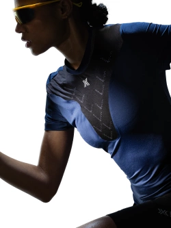 Koszulka termoaktywna damska z krótkim rękawem X-Bionic Corefusion Run niebieska