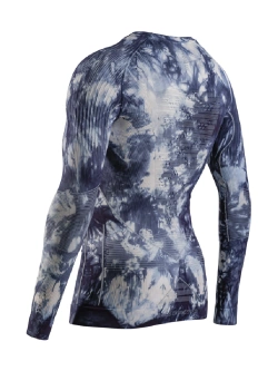 Koszulka termoaktywna z długim rękawem X-Bionic Energy Accumulator Wild unisex szaro-biała