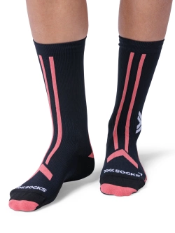 Skarpety termoaktywne damskie X-Socks TrailRun Discover Crew niebiesko-czarne