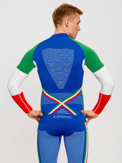 Koszulka termoaktywna z półgolfem X-Bionic Energy Accumulator 4.0 Patriot Italy