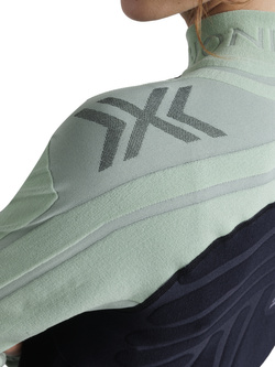 Koszulka termoaktywna damska X-Bionic Heatloop z długim rękawem czarno-zielona