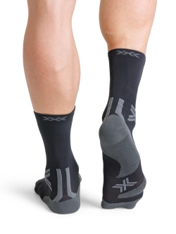 Skarpety termoakywne X-Socks Run Discover Crew czarno-szare