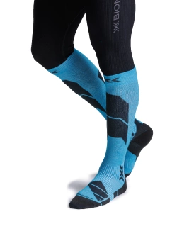 Skarpety termoaktywne X-Socks Ski Perform Merino OTC niebiesko-czarne