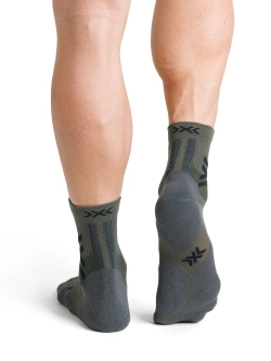 Skarpety termoaktywne X-Socks Hike Perform Discover Ankle czarno-zielone