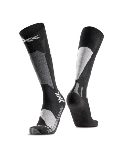 Skarpety termoaktywne damskie X-Socks Ski Discover OTC szaro-czarne