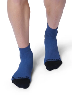 Skarpety termoakywne X-Socks Run Discover Ankle niebiesko-czarna