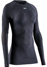 Koszulka termoaktywna z długim rękawem damska X-Bionic Energy Accumulator 4.0 czarna