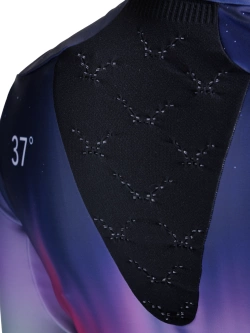 Koszulka termoaktywna damska z długim rękawem X-Bionic Corefusion Ride Warm niebiesko-różowa