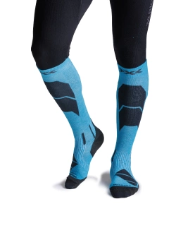 Skarpety termoaktywne X-Socks Ski Perform Merino OTC niebiesko-czarne