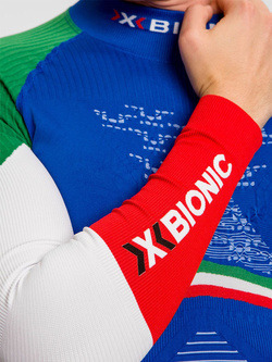 Koszulka termoaktywna z półgolfem X-Bionic Energy Accumulator 4.0 Patriot Italy