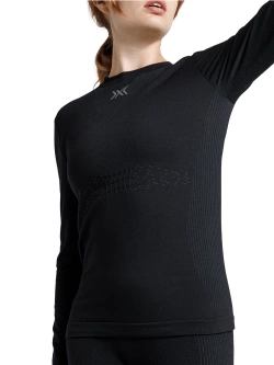 Koszulka termoaktywna damska X-Bionic Mightywool z długim rękawem czarna