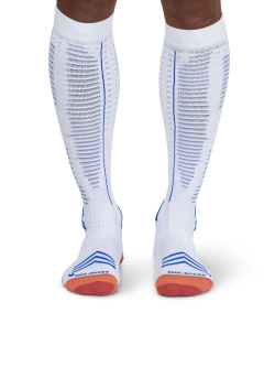 Skarpety termoaktywne X-Socks Run Expert Effektor OTC biało-pomarańczowe