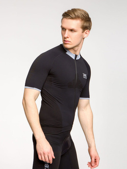 Koszulka męska X-Bionic Invent 4.0 Bike Race Zip czarna
