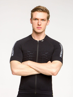 Koszulka męska X-Bionic Effektor 4.0 Bike Zip czarna
