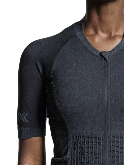 Koszulka termoaktywna damska X-Bionic XCeed Ride kolarska z krótkim rękawem pomarańczowa